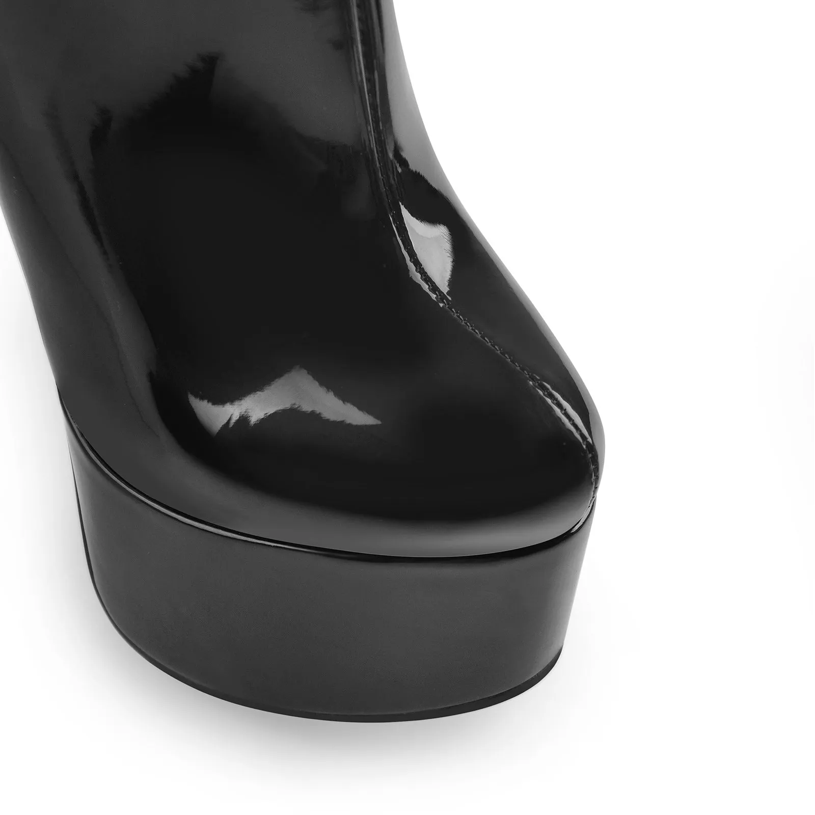 Black Strap Pointed Toe Stilettos Ankle Boots sold by Onlymaker product image thumbnail 5