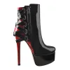 Black Strap Pointed Toe Stilettos Ankle Boots sold by Onlymaker
