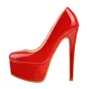 Patent Leather Rounde Toe Platform Red Stiletto High Heels Pumps sold by Onlymaker