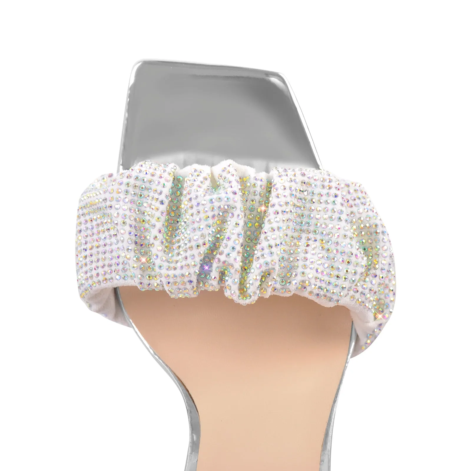 Rhinestone Ankle Strap High Heel Sandals sold by Onlymaker product image thumbnail 3