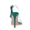 Open Pointed Toe Bow Stiletto Slingback Sandals sold by Onlymaker