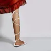 White Flat Strap Sandals sold by Onlymaker
