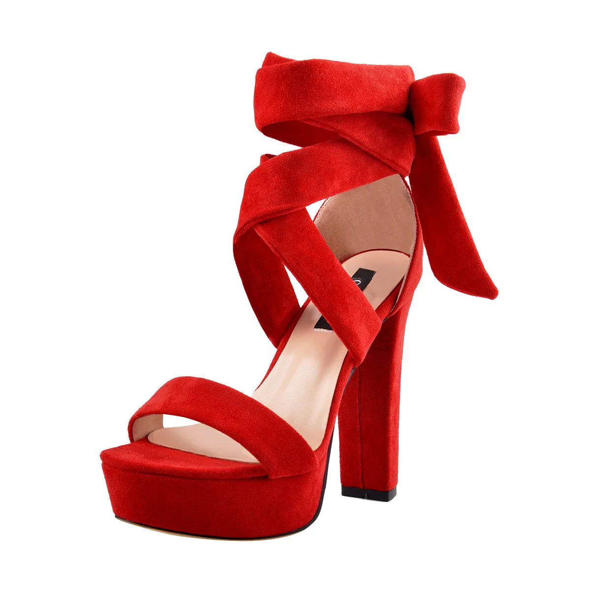 Platform Chunky High Heel Lace Up Sandals sold by Onlymaker product image thumbnail 2