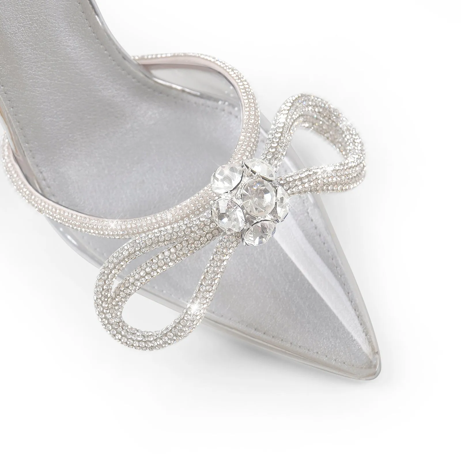 Rhinestone Bow Pointed Toe High Heel Pumps sold by Onlymaker product image thumbnail 2