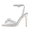 Rhinestone Bow Pointed Toe High Heel Pumps sold by Onlymaker