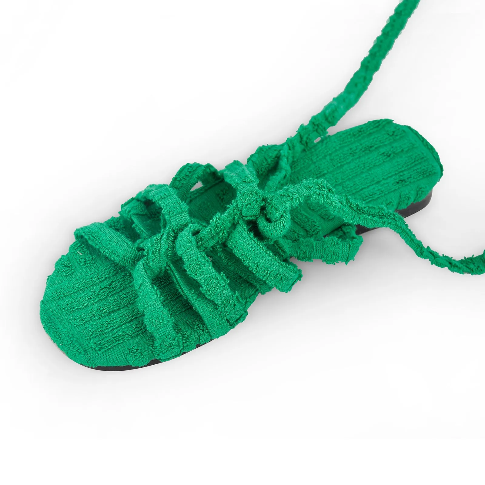 Gladiator Green Lace-up Strap Flats sold by Onlymaker product image thumbnail 3