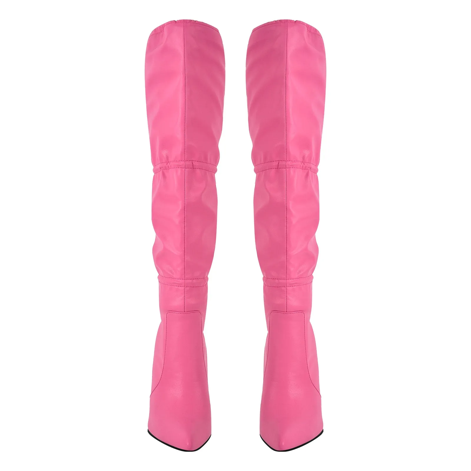 Pointed Toe Lace-up Stiletto Knee High Boots sold by Onlymaker product image thumbnail 4