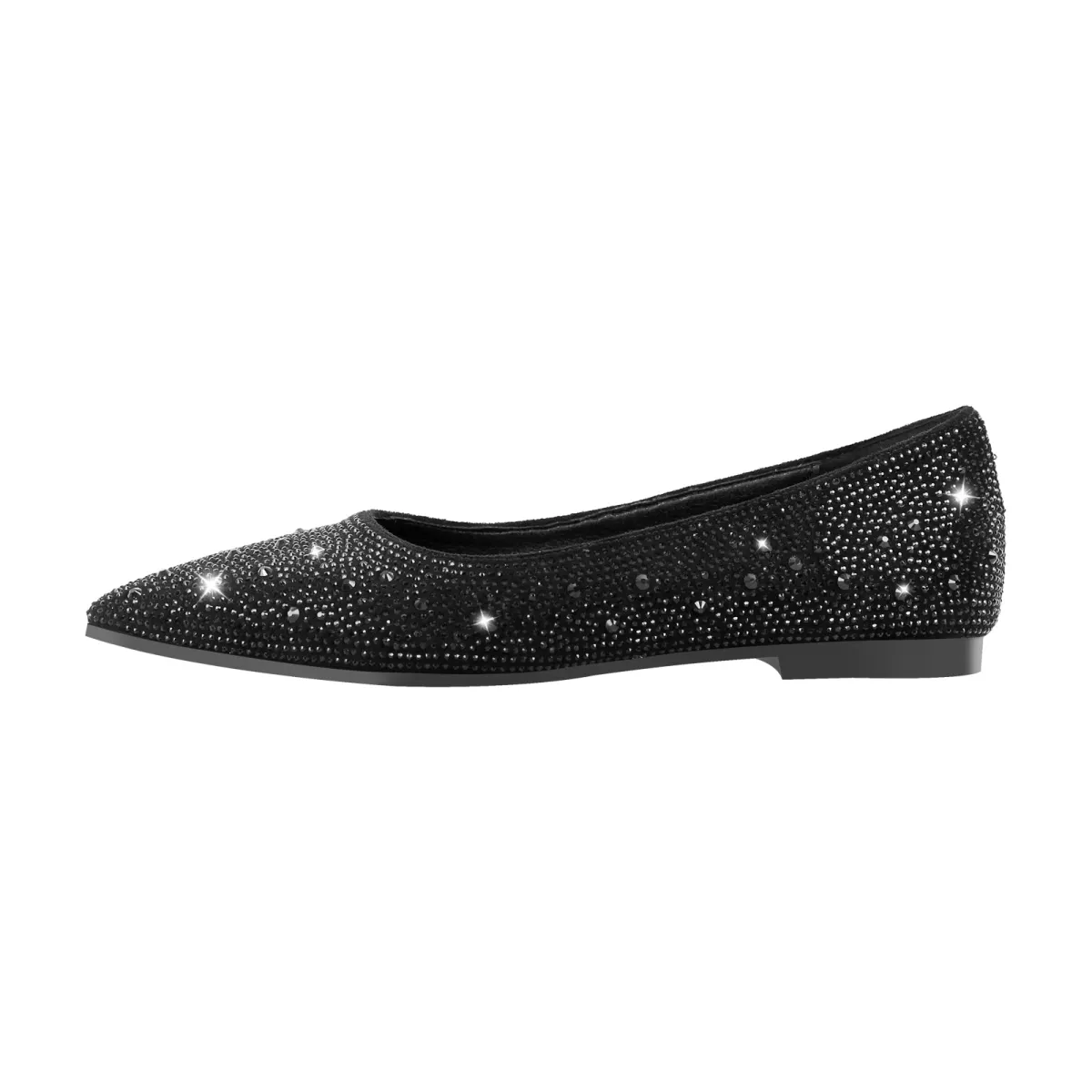 Onlymaker Flats Rhinestone Pointed Toe Flats sold by Onlymaker