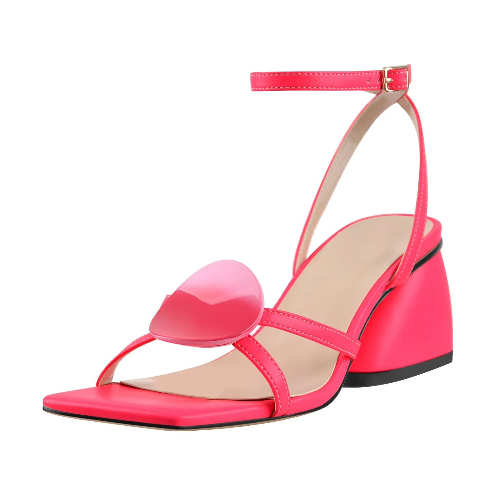 Square Toe Ankle Strap Chunky Low Heel Sandals sold by Onlymaker product image thumbnail 5