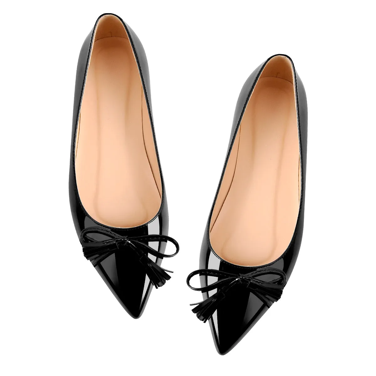 Black Patent Leather Flats sold by Onlymaker