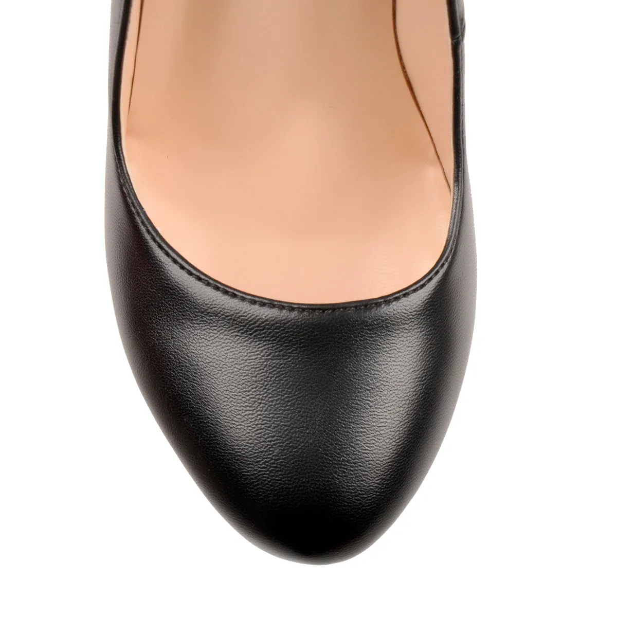 Wood Grain Platform Wedges Round Toe Buckle Strap Pumps sold by Onlymaker product image thumbnail 4