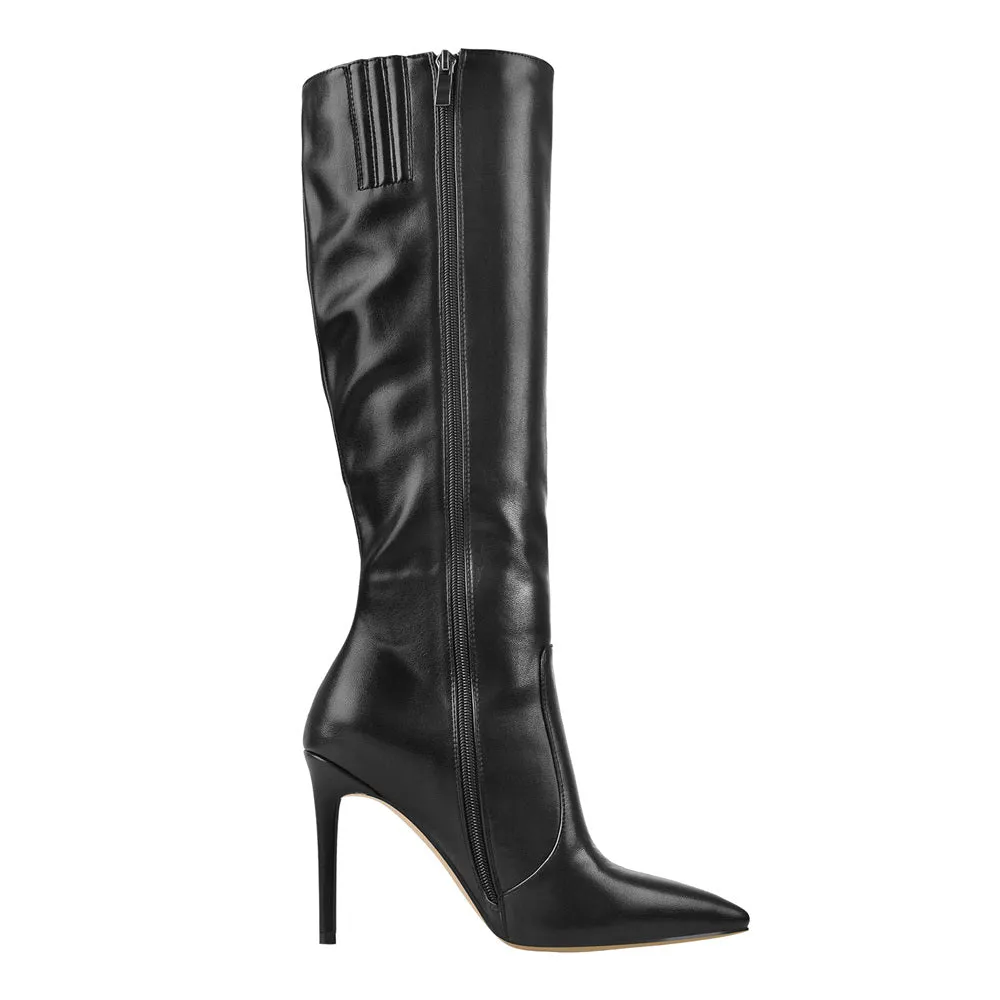 Pointed Toe Stiletto Zip Knee High Boots sold by Onlymaker product image thumbnail 5