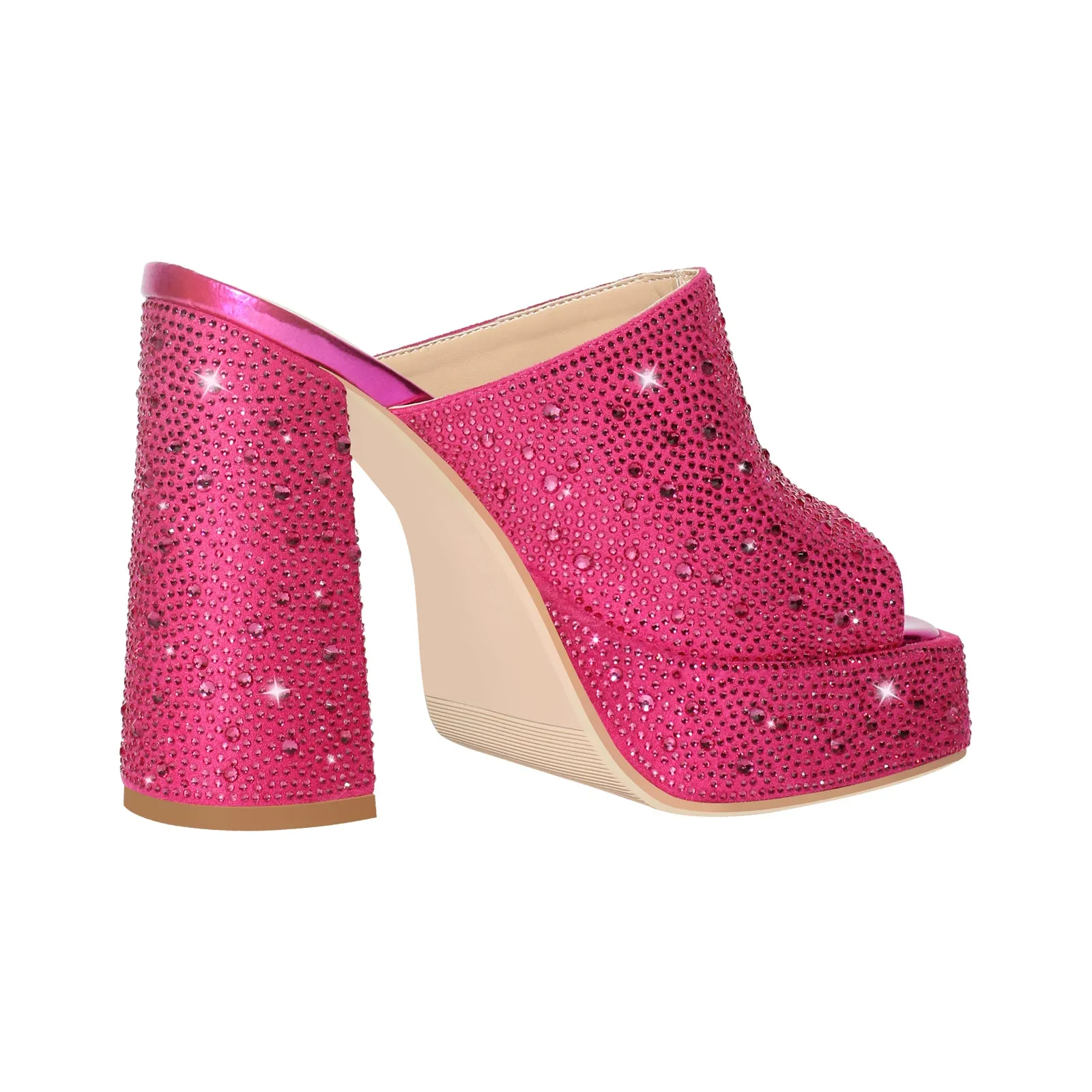 Chunky Heel Rhinestone Platform Sandals sold by Onlymaker product image thumbnail 4