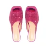 Chunky Heel Rhinestone Platform Sandals sold by Onlymaker