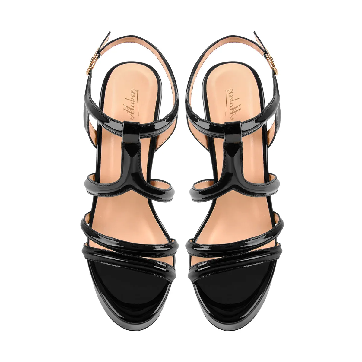 Platform Stilettos Open Toe Ankle Strap Crisscross Sandals sold by Onlymaker product image thumbnail 4