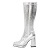 Platform Square Toe Chunky Heel Knee High Boots sold by Onlymaker