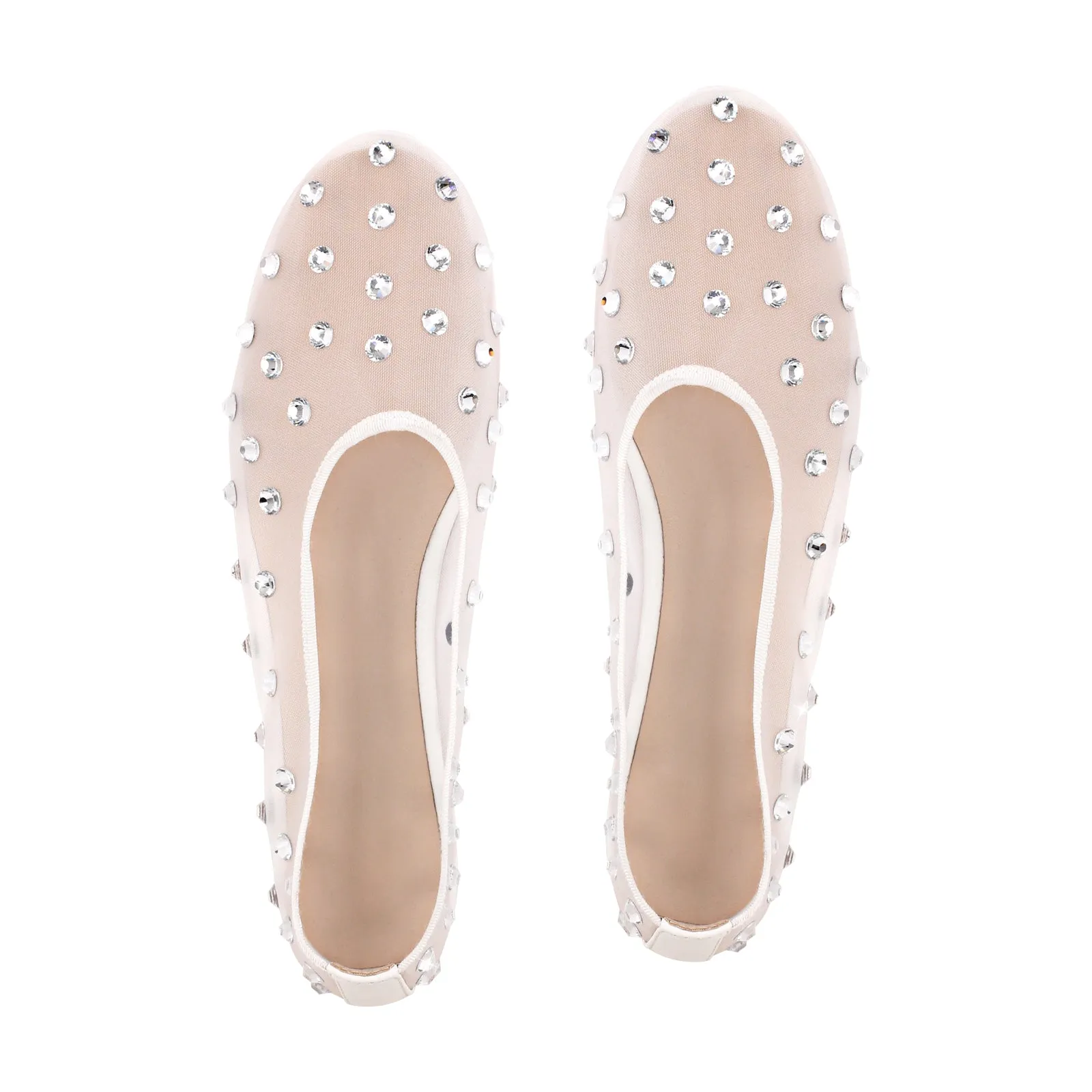 Mesh Rhinestone Ballet Flats sold by Onlymaker product image thumbnail 3