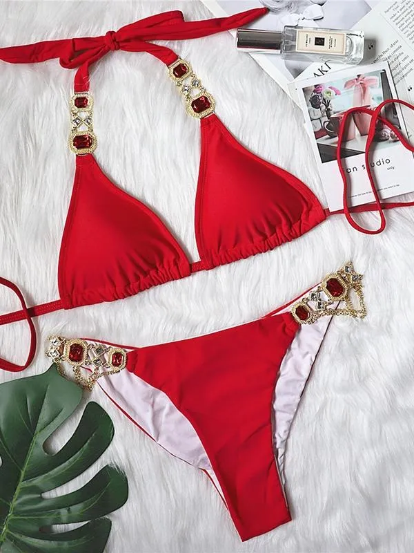 Crystal Diamond Multiple Colour Bikini sold by Onlymaker