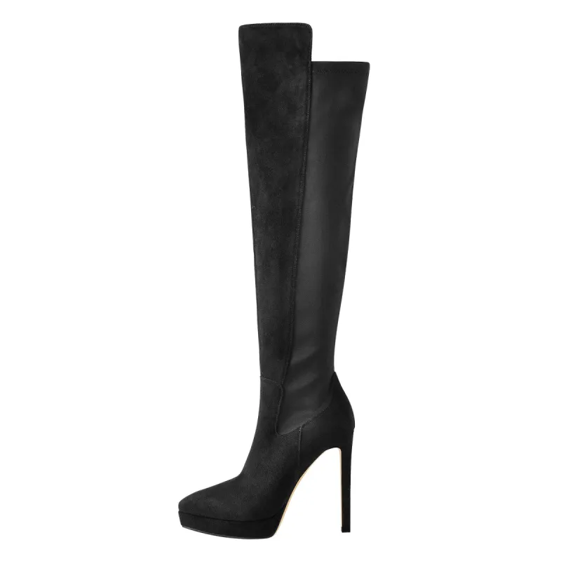 Platform Zipper Split Joint Stiletto Boots sold by Onlymaker