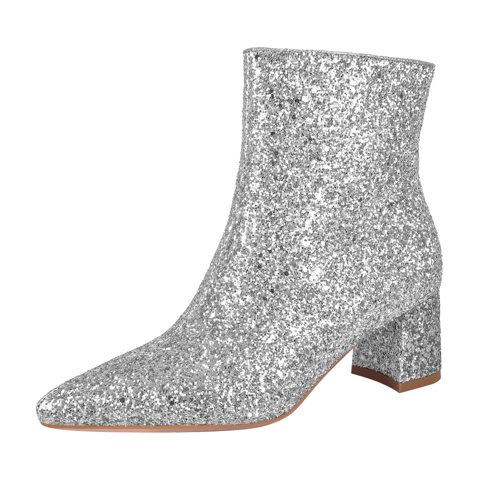 Pointed Toe Glitter Ankle Boots sold by Onlymaker product image thumbnail 3
