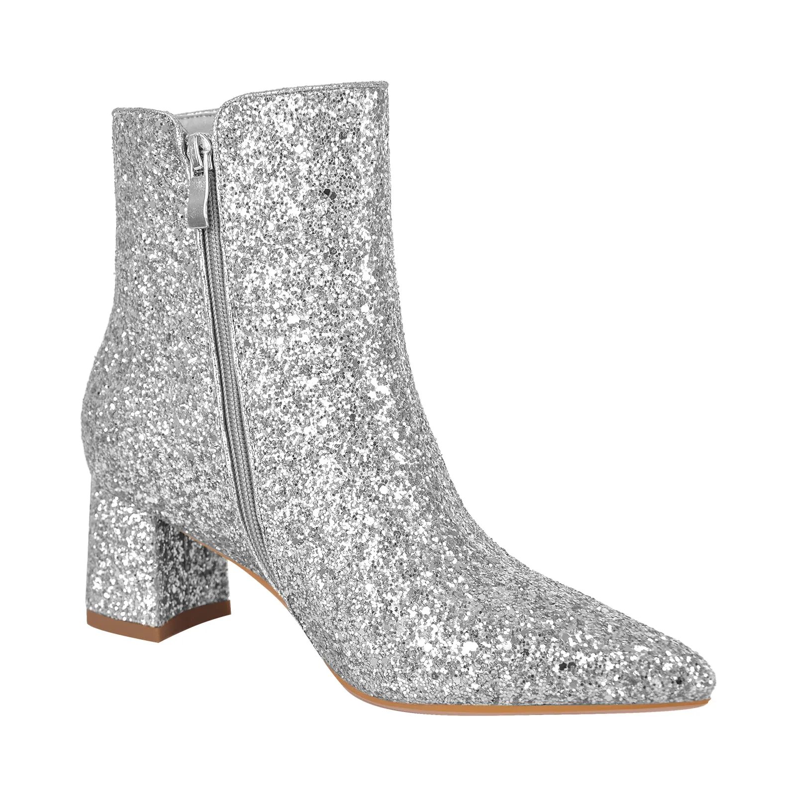Pointed Toe Glitter Ankle Boots sold by Onlymaker product image thumbnail 4