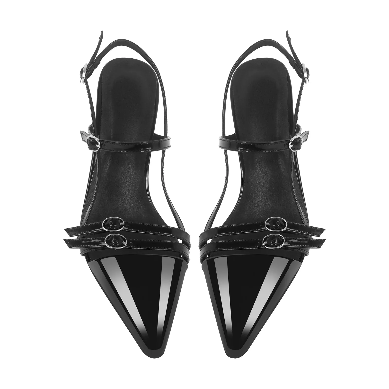 Pointed Toe Hollow Buckle Slingback Pumps sold by Onlymaker product image thumbnail 3