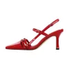 Pointed Toe Hollow Buckle Slingback Pumps sold by Onlymaker