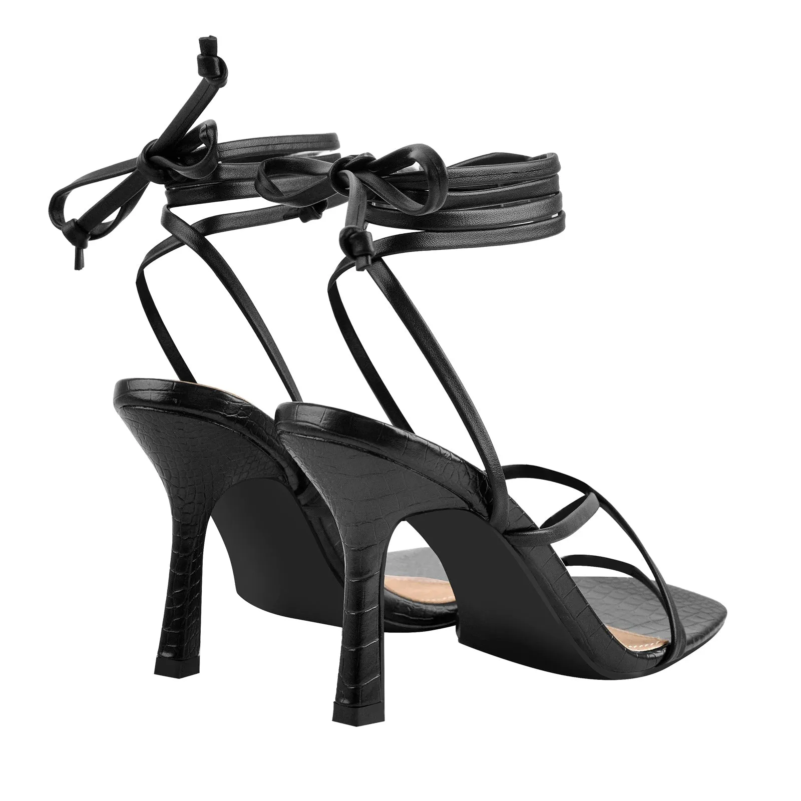 Ankle Strap Square Toe Stiletto Sandals sold by Onlymaker product image thumbnail 5