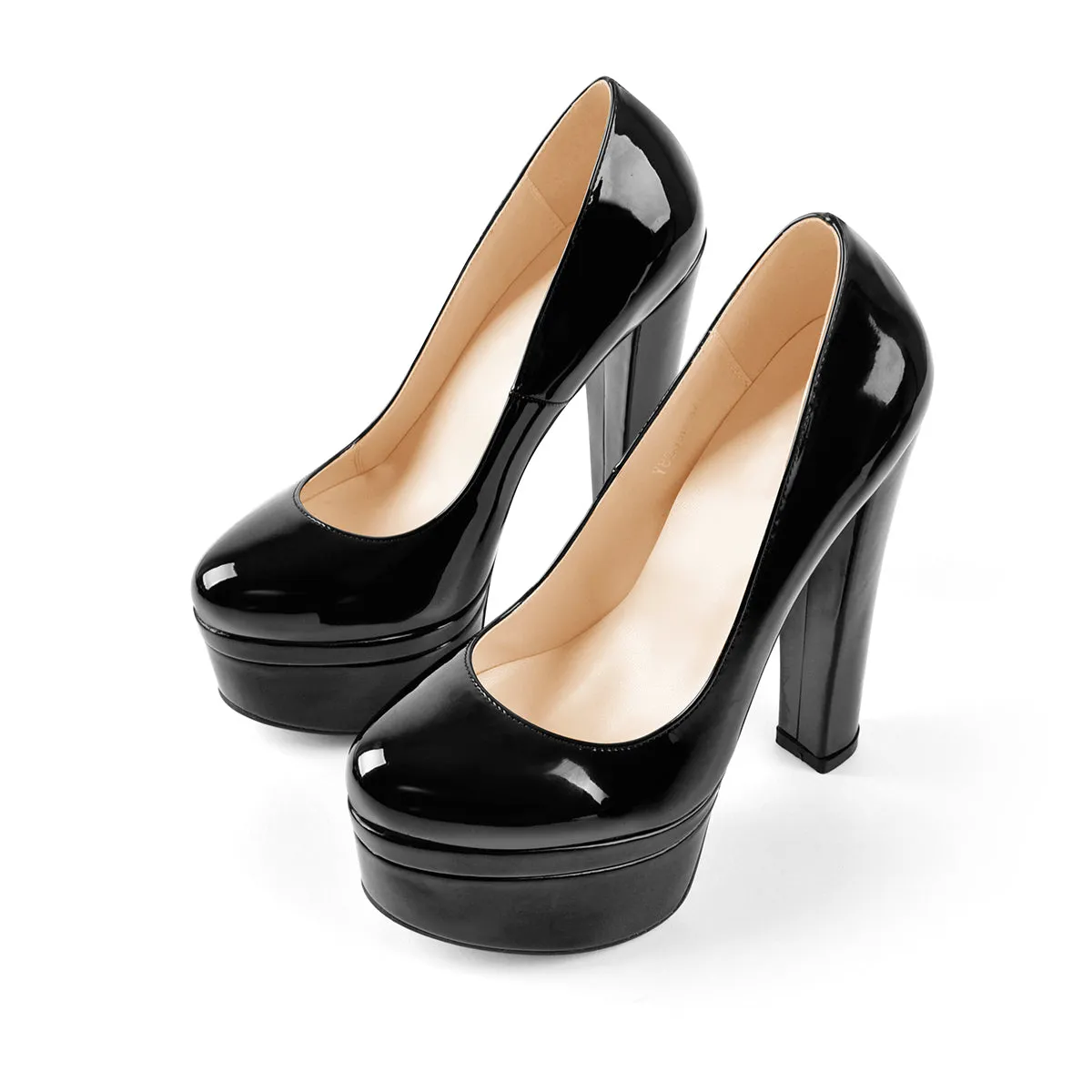 Onlymaker Pumps Classic Chunky High Heels sold by Onlymaker product image thumbnail 2