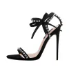 Ankle Strap Rhinestone Stiletto Sandals sold by Onlymaker