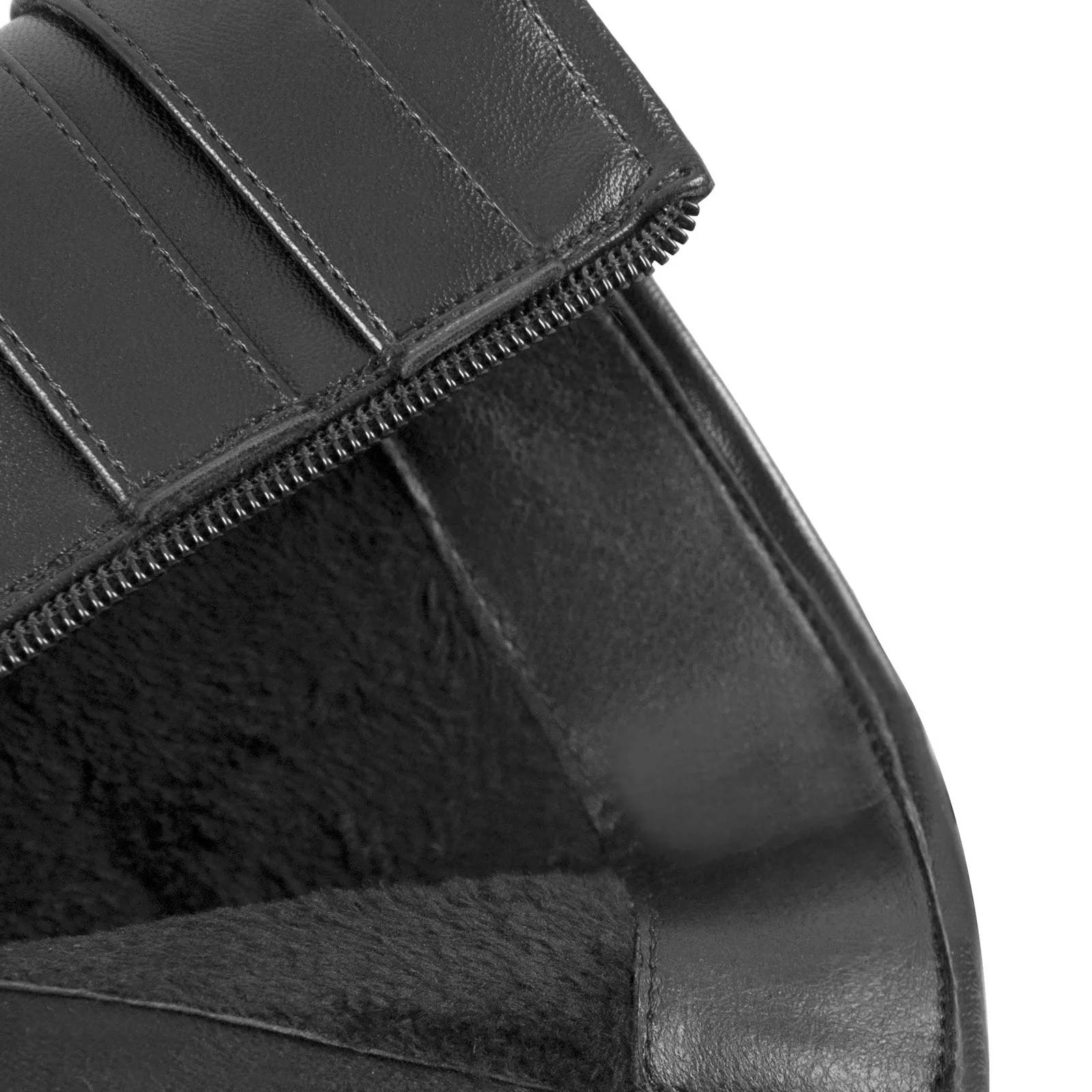 Platform Chunky High Heels Buckle Zip Ankle Boots sold by Onlymaker product image thumbnail 4