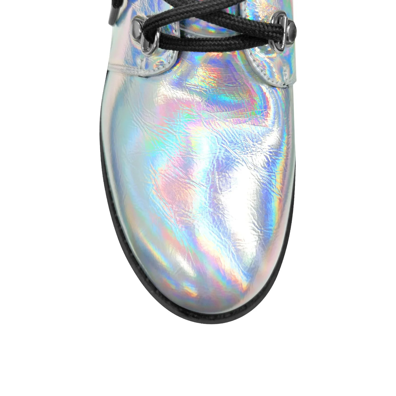 Holographic Platform Chunky Heels Boots sold by Onlymaker product image thumbnail 4
