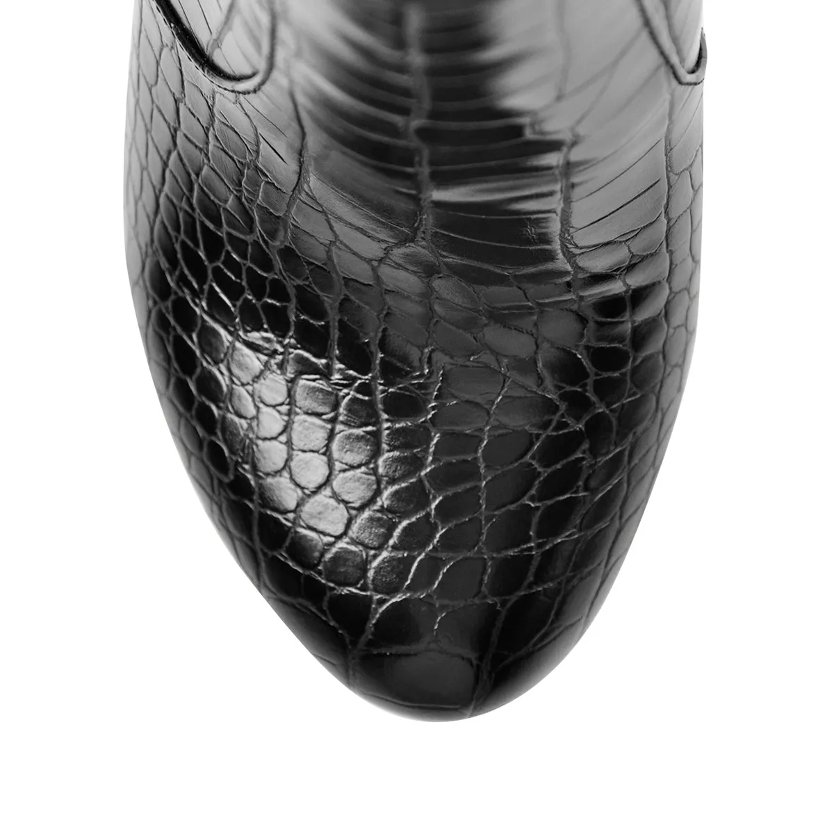 Platform Round Toe Stone Pattern Waisted Short Chunky Heels Ankle Boots sold by Onlymaker product image thumbnail 5