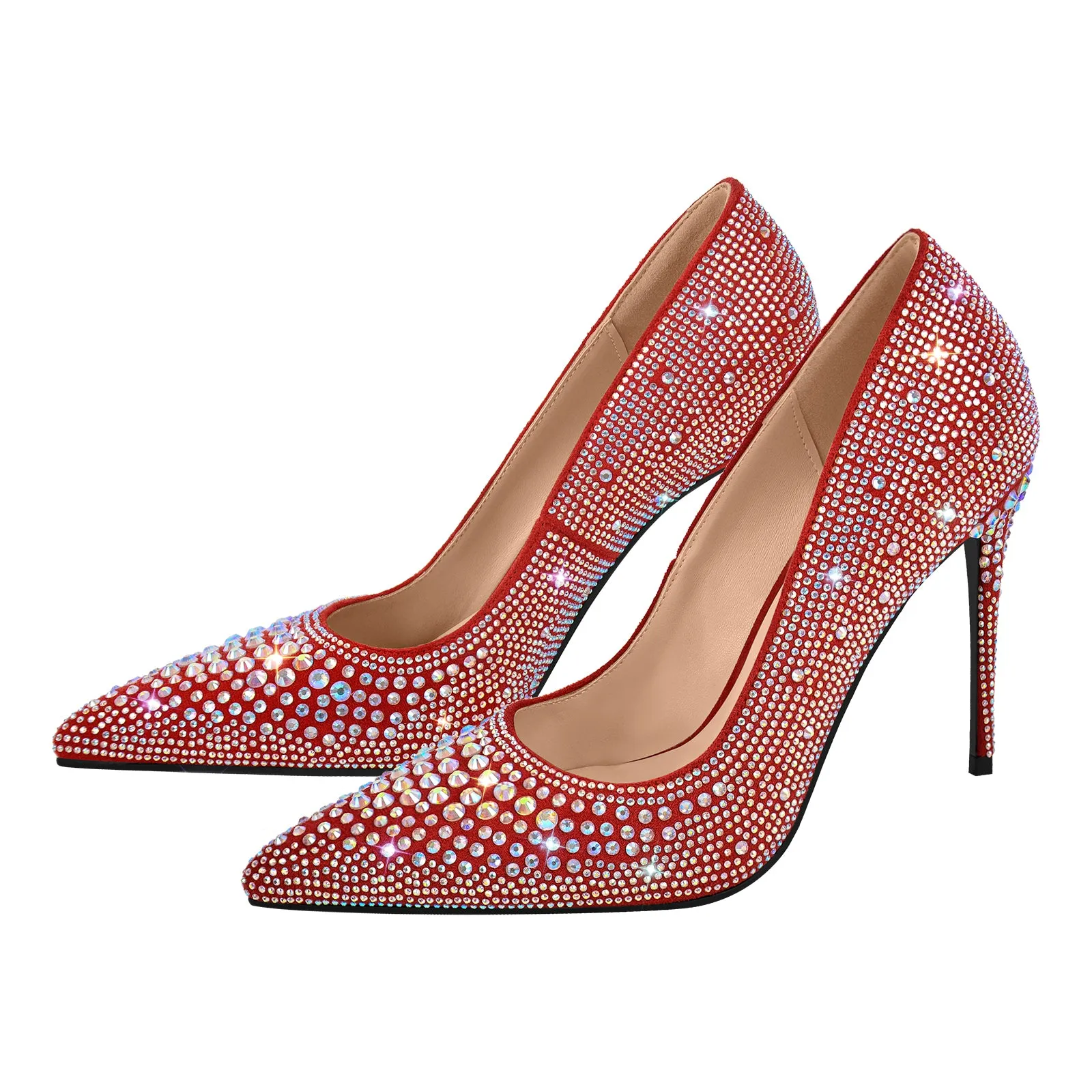 Rhinestone Pointed Toe Stiletto Pumps sold by Onlymaker product image thumbnail 2