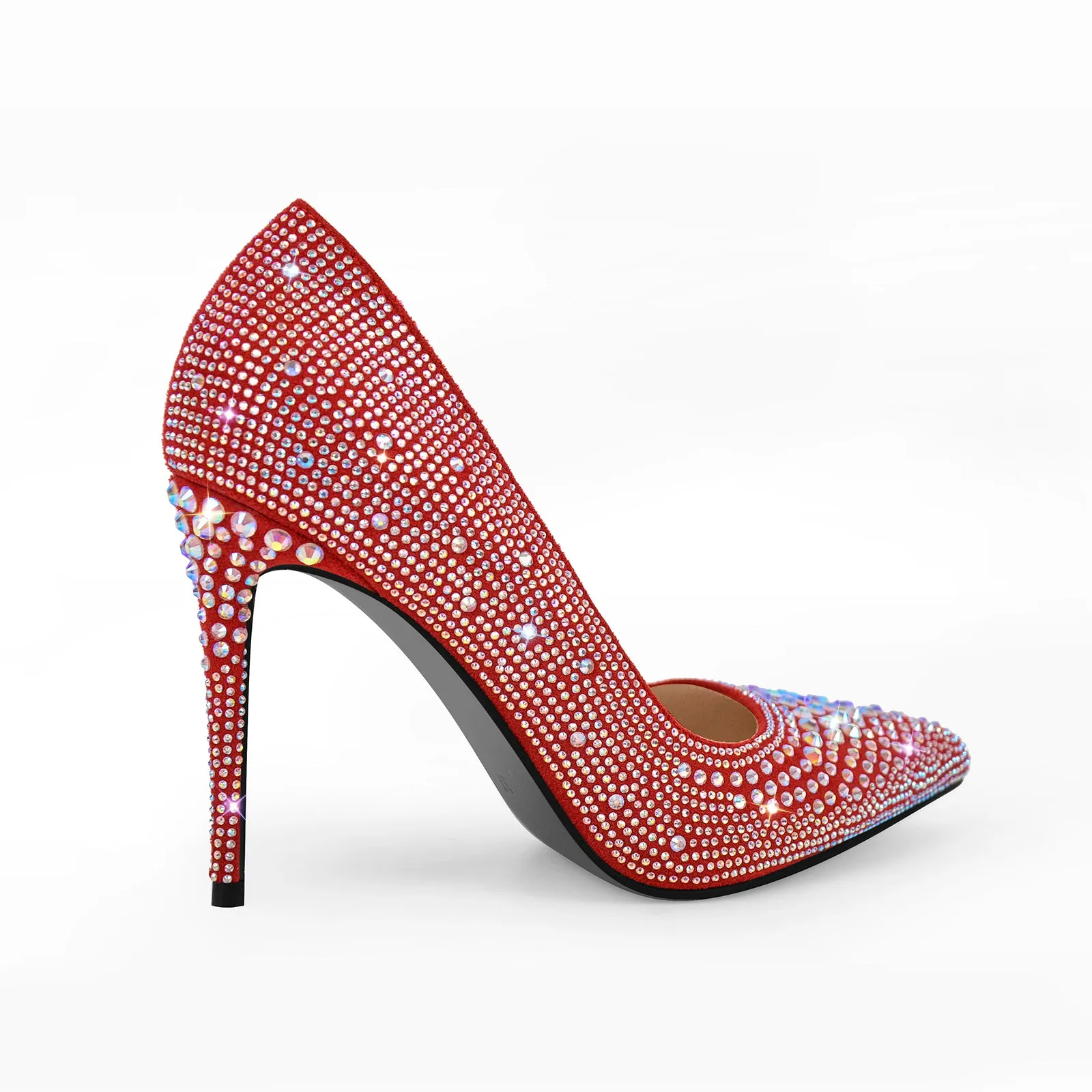 Rhinestone Pointed Toe Stiletto Pumps sold by Onlymaker product image thumbnail 3