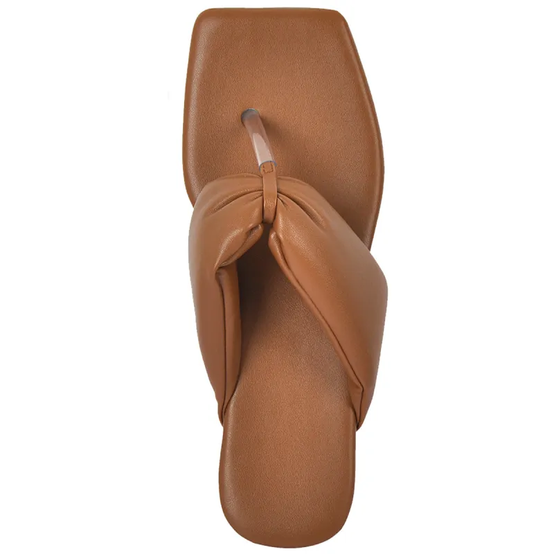 Thong Flip Flops Slippers Chocolate Flats sold by Onlymaker
