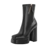 Square Toe Chunky Platform Zipper Ankle Boots sold by Onlymaker