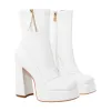 Square Toe Chunky Platform Zipper Ankle Boots sold by Onlymaker