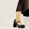 Mary Jane Square Platform Chunky Heels Pumps sold by Onlymaker