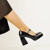 Mary Jane Square Platform Chunky Heels Pumps sold by Onlymaker