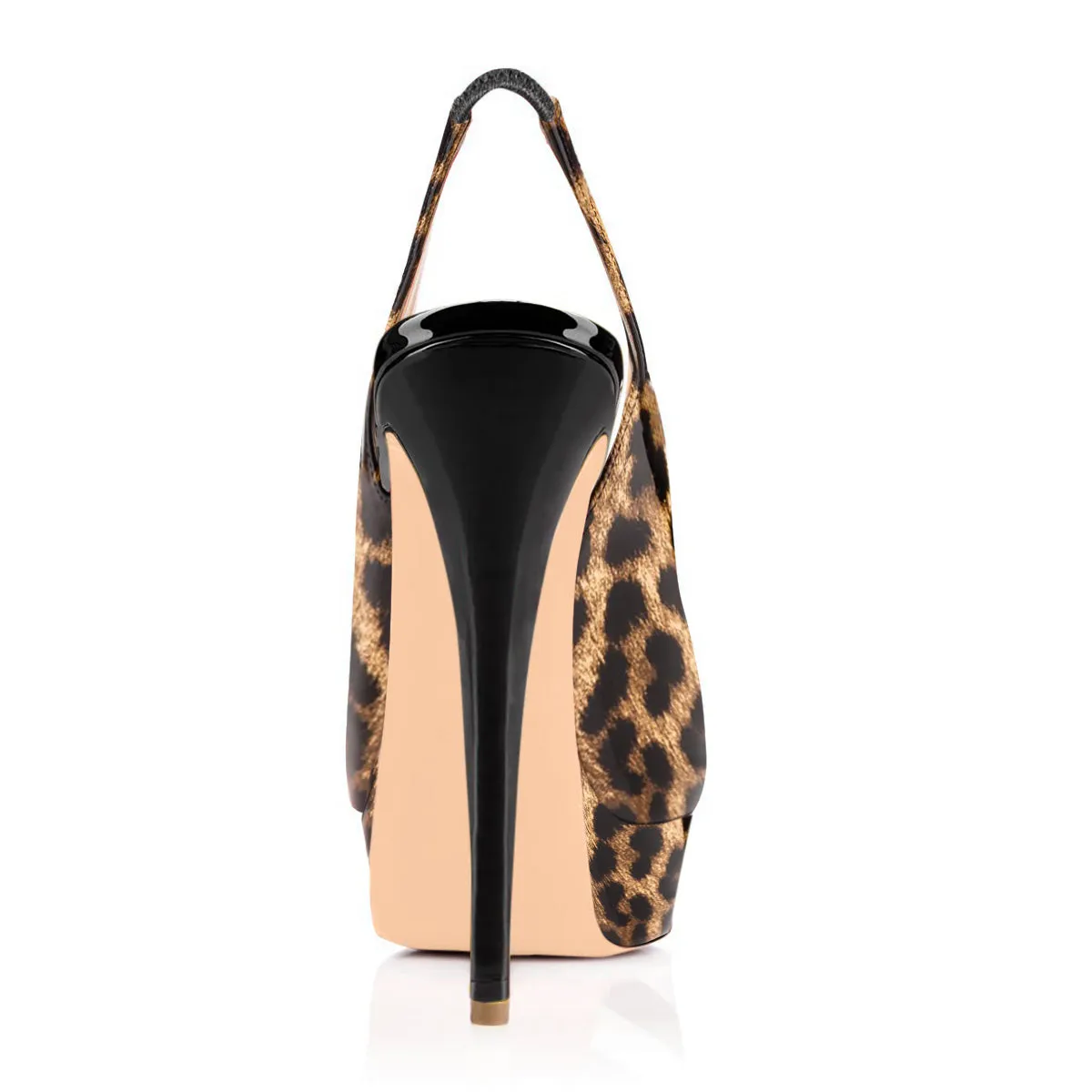 Platform High Heel Peep Toe Slingback Sandals sold by Onlymaker product image thumbnail 5