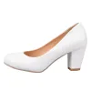 Daily Round Toe Chunky Heel Pumps sold by Onlymaker