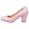Daily Round Toe Chunky Heel Pumps sold by Onlymaker