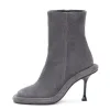 Round Toe Stiletto Denim Platform Ankle Boots sold by Onlymaker