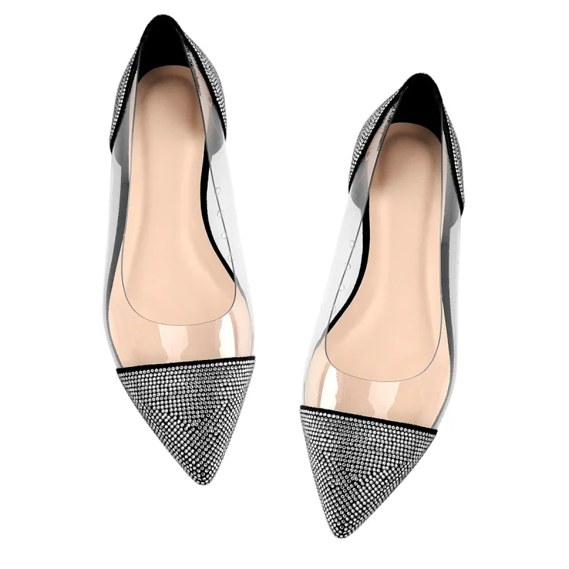 Clear Rhinestone Flats sold by Onlymaker