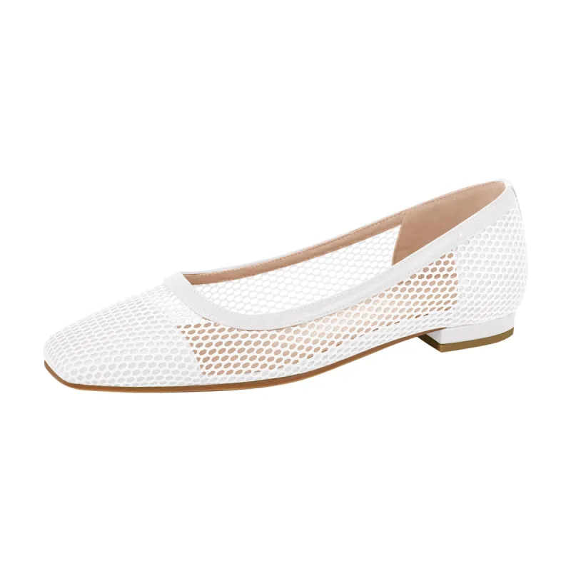 Square Toe Slip-on Hollow Daily Flats sold by Onlymaker