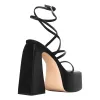 Platform Chunky Triangle Heel Sandals sold by Onlymaker