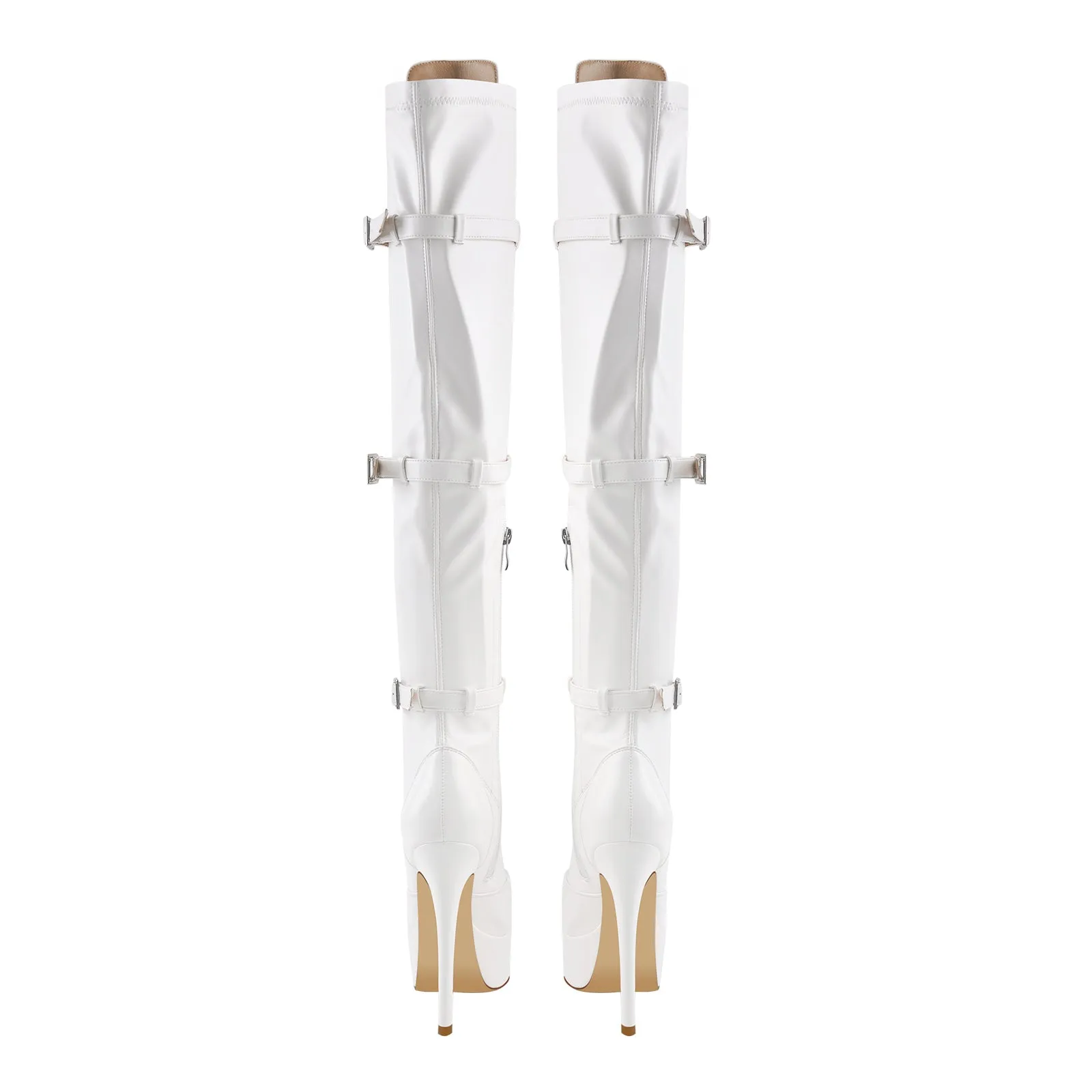 Platform Lace-Up Over The Knee Thigh Boots sold by Onlymaker product image thumbnail 4