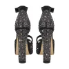 Rhinestone Round Toe Platform Ankle Strap Sandals sold by Onlymaker