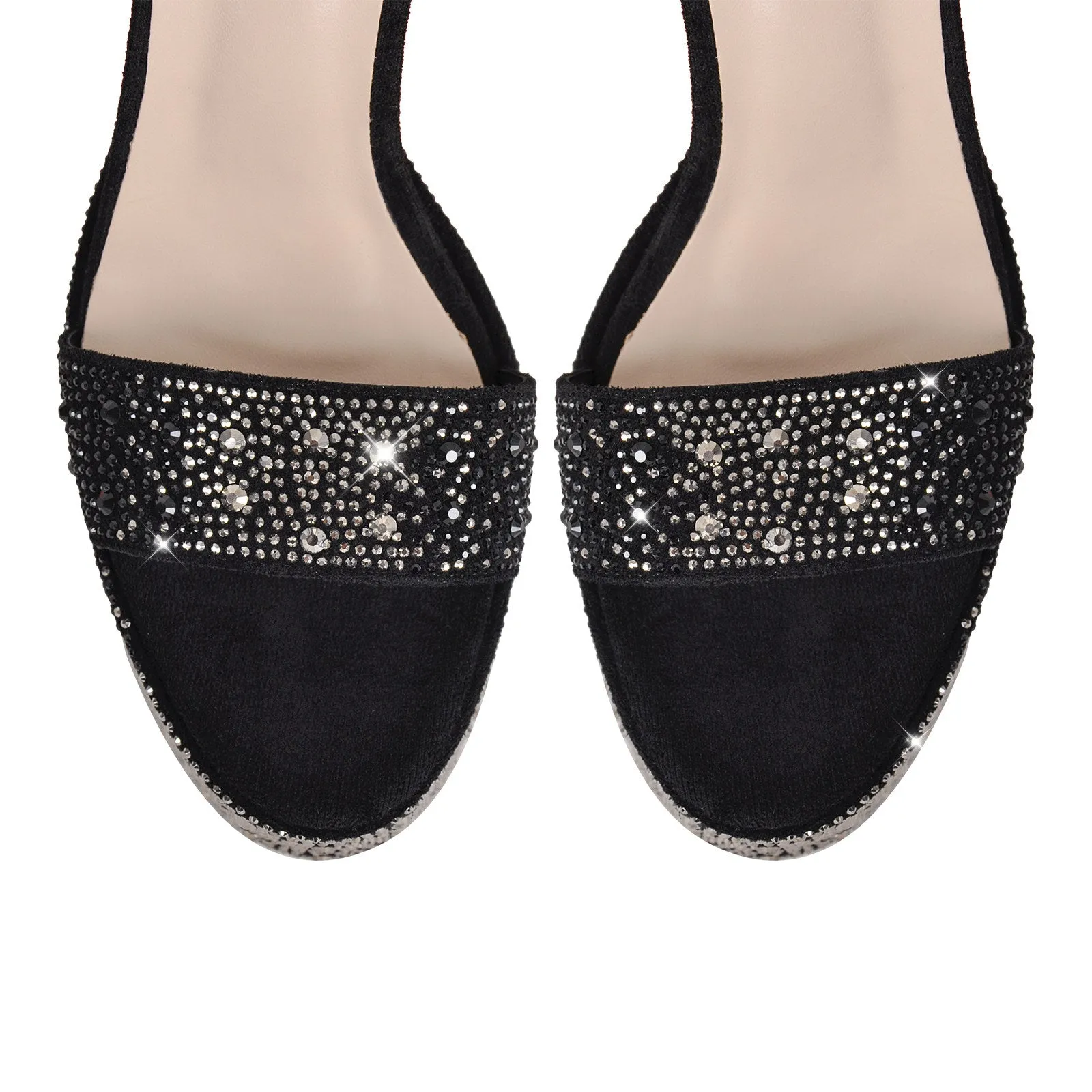 Rhinestone Round Toe Platform Ankle Strap Sandals sold by Onlymaker product image thumbnail 3